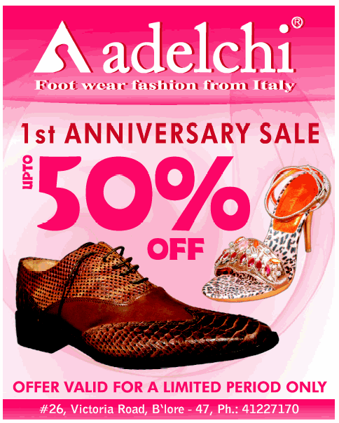 Adelchi - 1st Anniversary Sale - Upto 50% Off