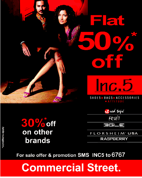 Inc.5 - Flat 50% off