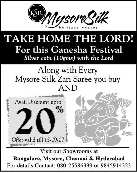 Mysore Silk - Take home the Lord + Upto 20%